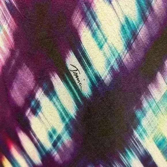 Trina Turk Slim Fit Size 8 Spaghetti Strap Tye Die Maxi Dress - Picture 7 of 12